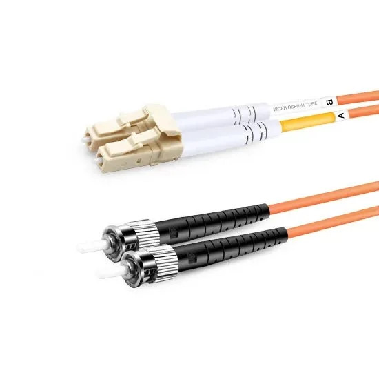 2PCS Duplex OM2 Multimode LC UPC to ST UPC LSZH 2.0mm Fiber Optic Cable