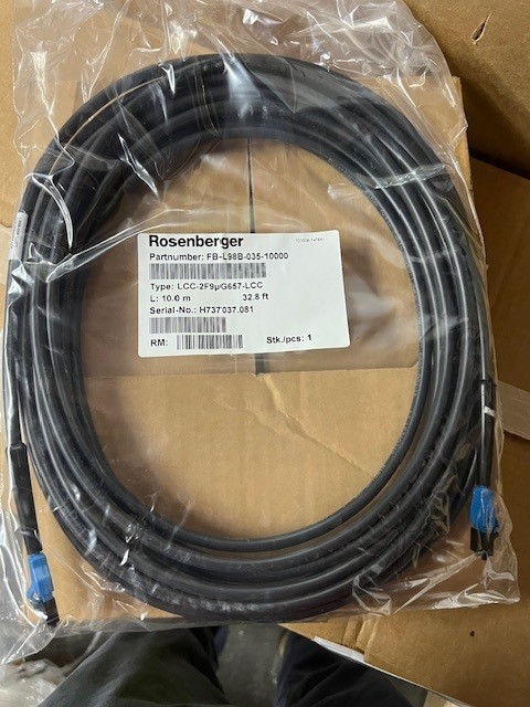 Rosenberger FB-L98B-035-10000 – Rosenberger 10 Meter Single Pair Fiber Jumper