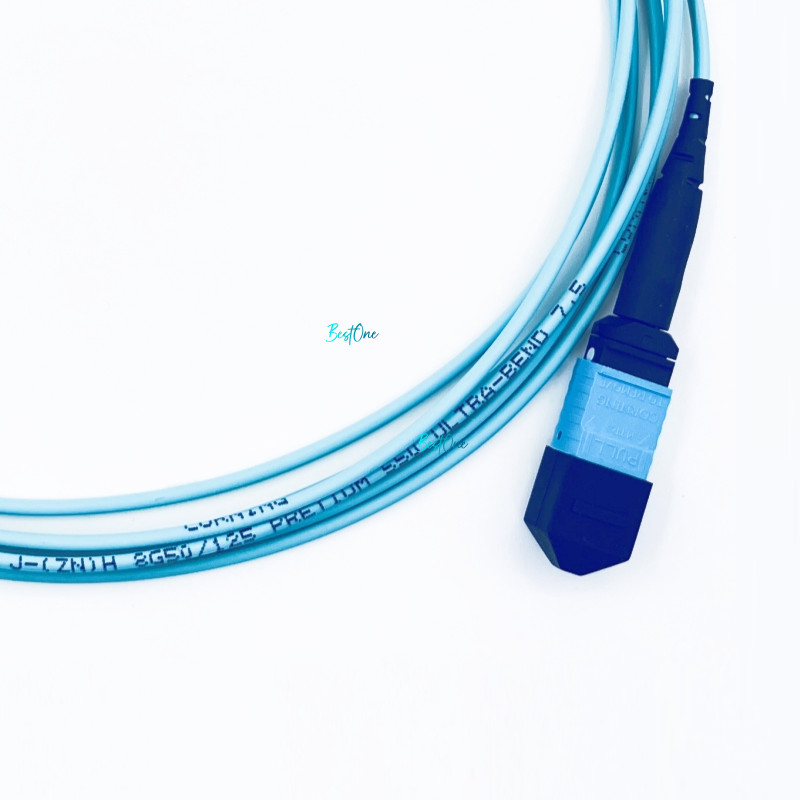 10ft MTP (F) to MTP (F) OM4 8F Type B Fiber Optic Patch Cord MPO to MPO Female