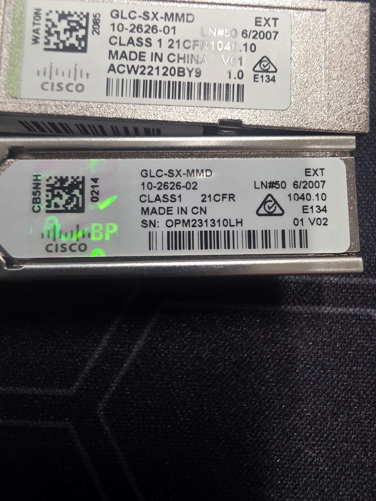 Cisco Fiber Optic Terminals (mixed)