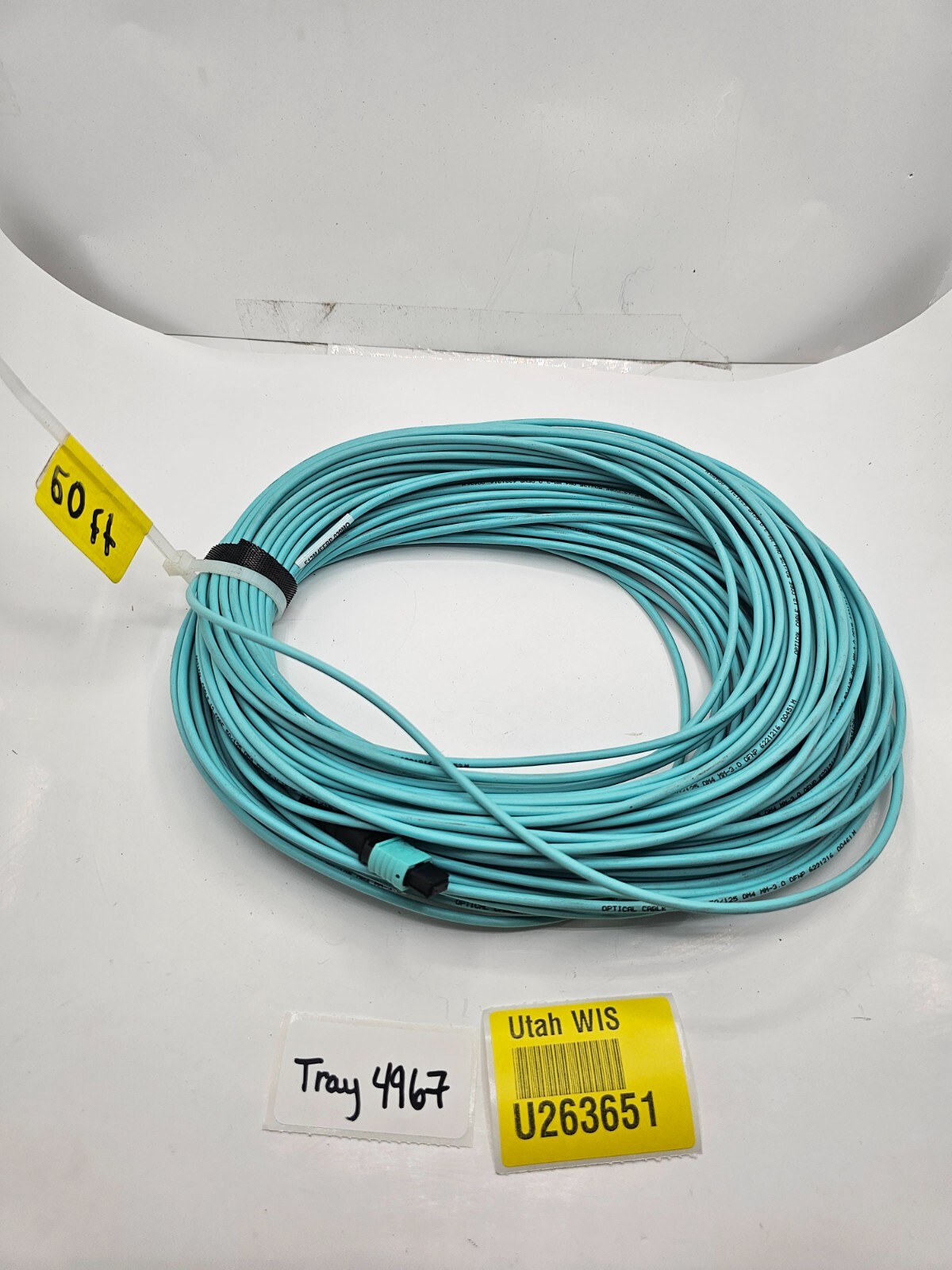Optical Cable 12 Core 50/125 Aqua 50FT OM4 MM-3.0 0FNP 6221216 00461M