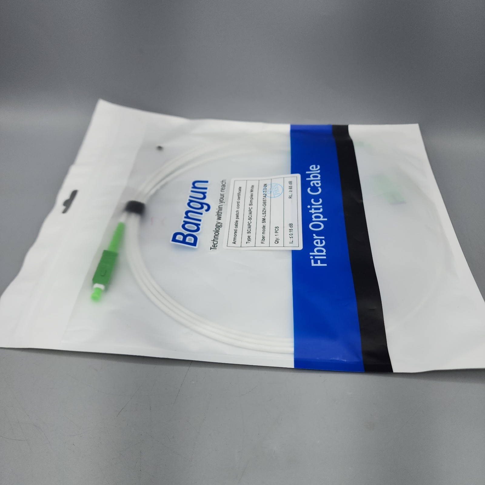 Bangun Fiber Optic Cable New SC/APC-SC/APC Simplex White See Photos