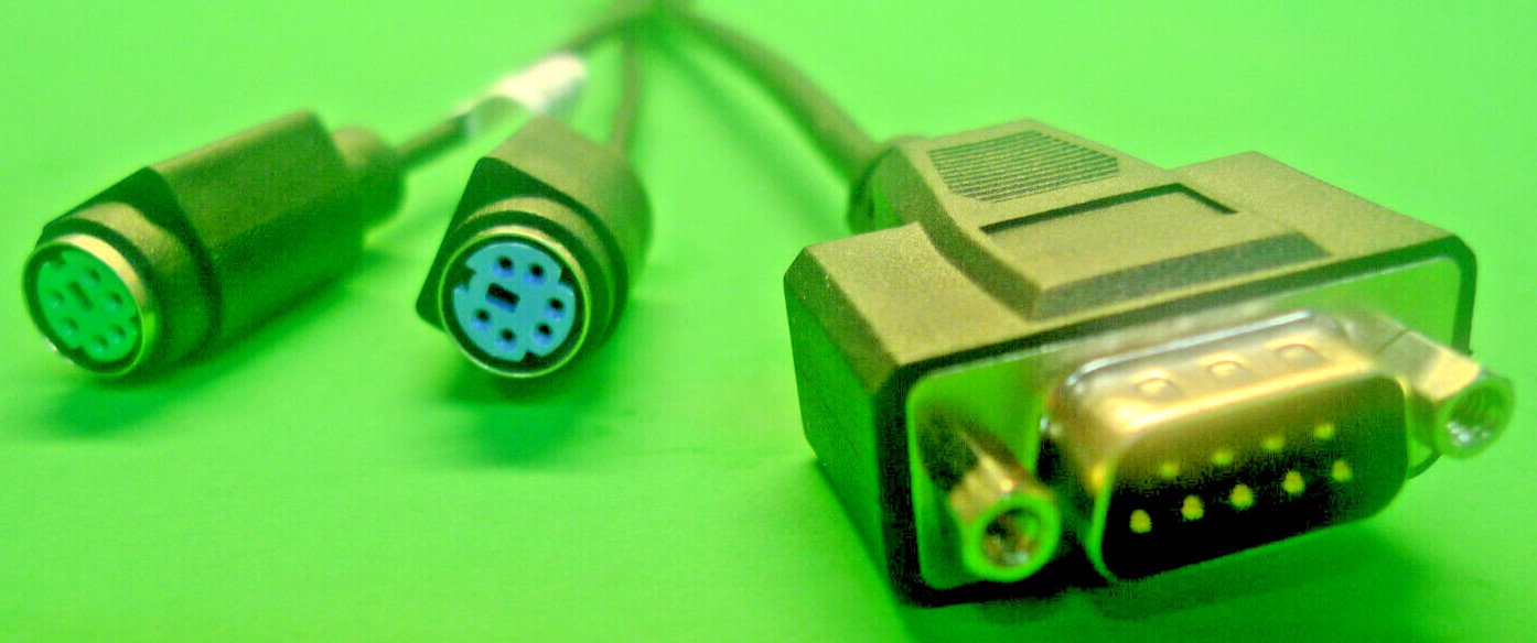 New Genuine Dell Micro Serial to PS/2 Serial Breakout Cable Adapter KG2HH