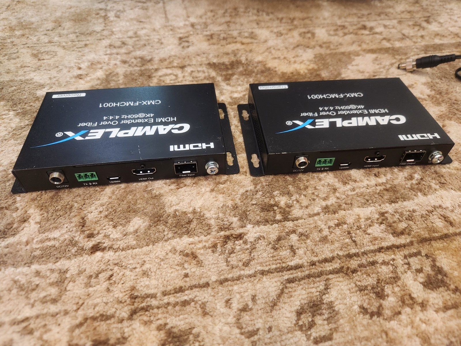 Camplex SFP 4K HDMI 2.0 Fiber Extender w/EDID Transmitter & Receiver CMX-FMCH001