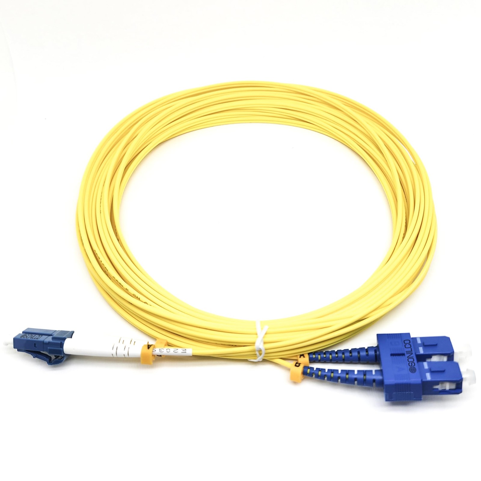 2M/6.5ft LC/UPC to SC/UPC Fiber Optic Patch Cable Single Mode Duplex 2.0