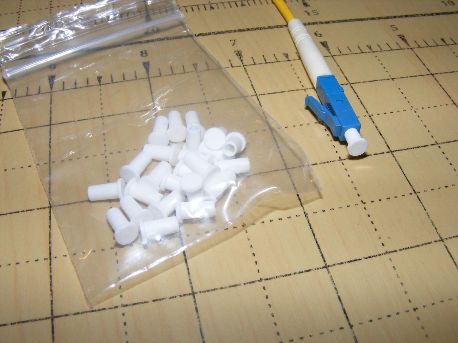 fiber optic lc sc st fc dust cap cover protector cable jumper patch cord kit lot