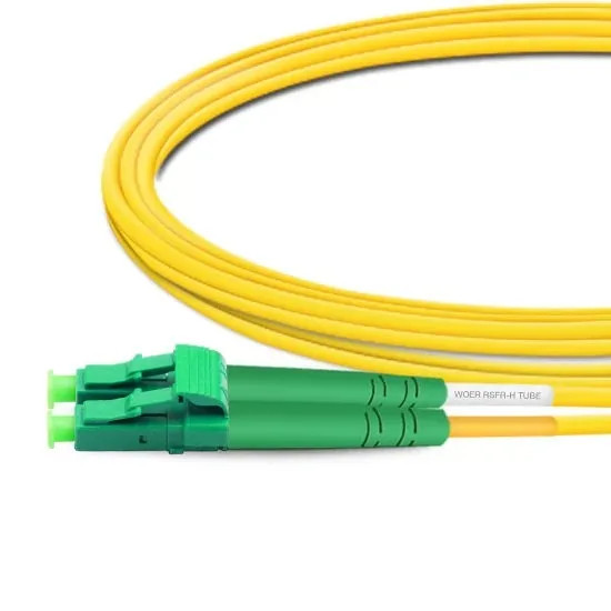 [2pcs] Duplex OS2 Single Mode LC APC to LC APC LSZH 2.0mm Fiber Optic Cable
