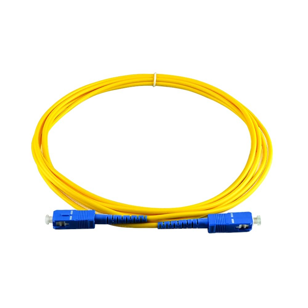 2-Pack 2m Fiber Patch Cable, Simplex, SC/UPC to SC/UPC, 9/125um, OS2, LSZH