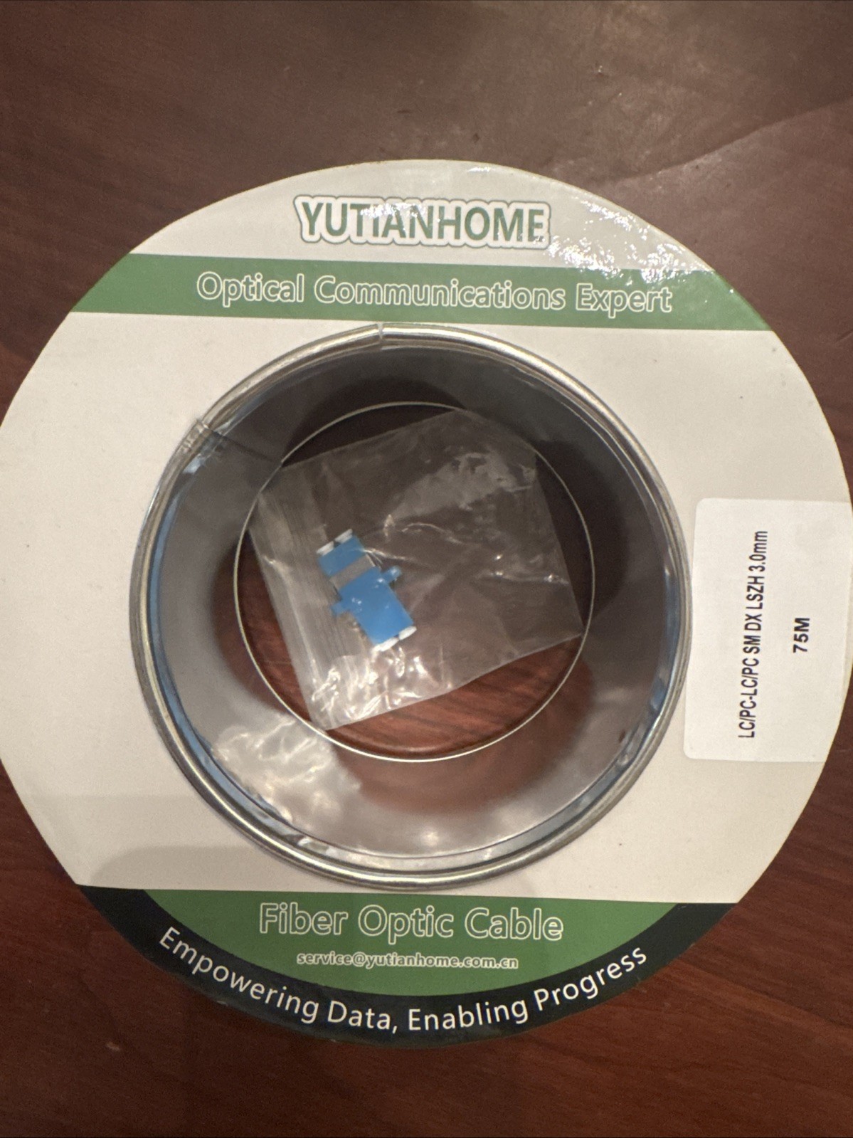 Yutianhome 250ft/75m LC to LC Armored Outdoor Fiber Optic Cable,
