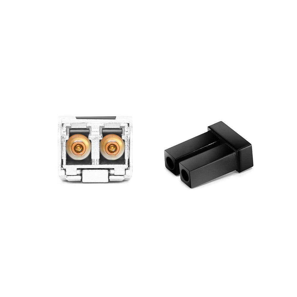 SFP/SFP+ Dust Caps 20pcs Black Silicone, Suitable for Duplex LC