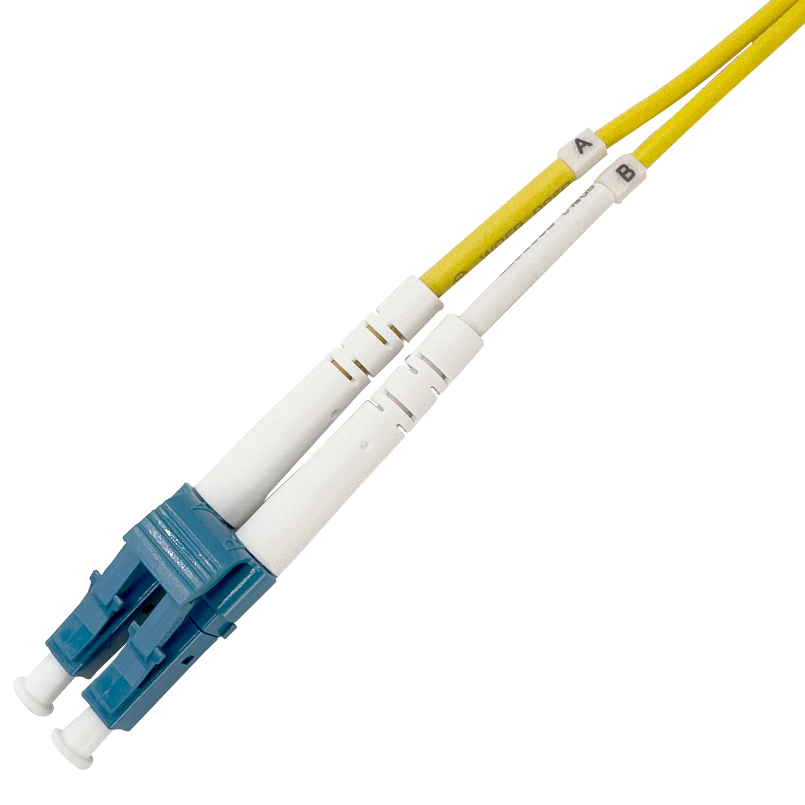 5003 9 125 Single Mode Yellow LC UPC Duplex Fiber Patch Cable