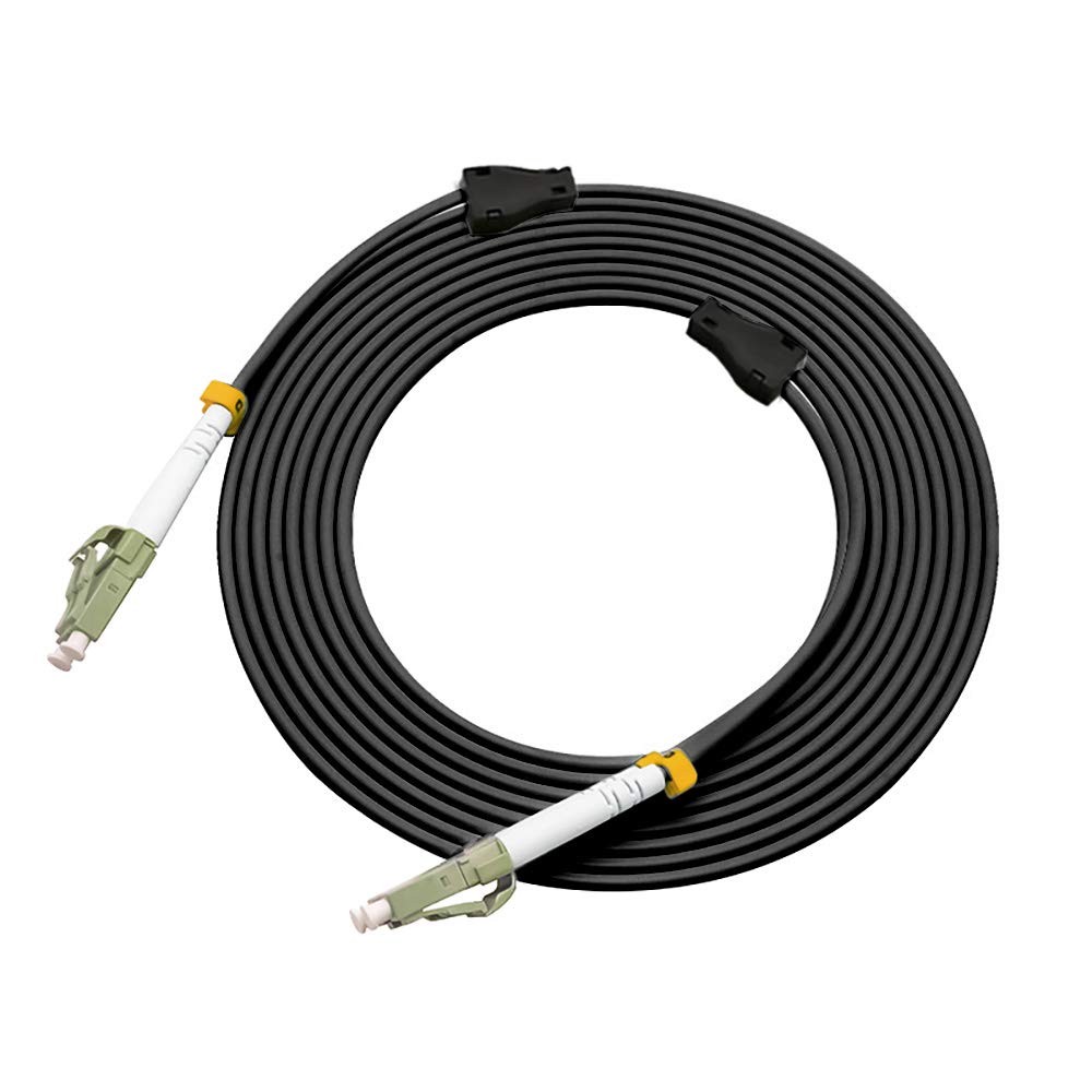 Jeirdus 50M Lc To Lc 10G Om3 Outdoor Armored Duplex 50/125 Fiber Optic Cable