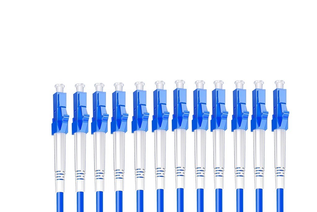 Armored Fiber Optic Cable LC to LC 12 Strands Single Mode with Fiber Reel