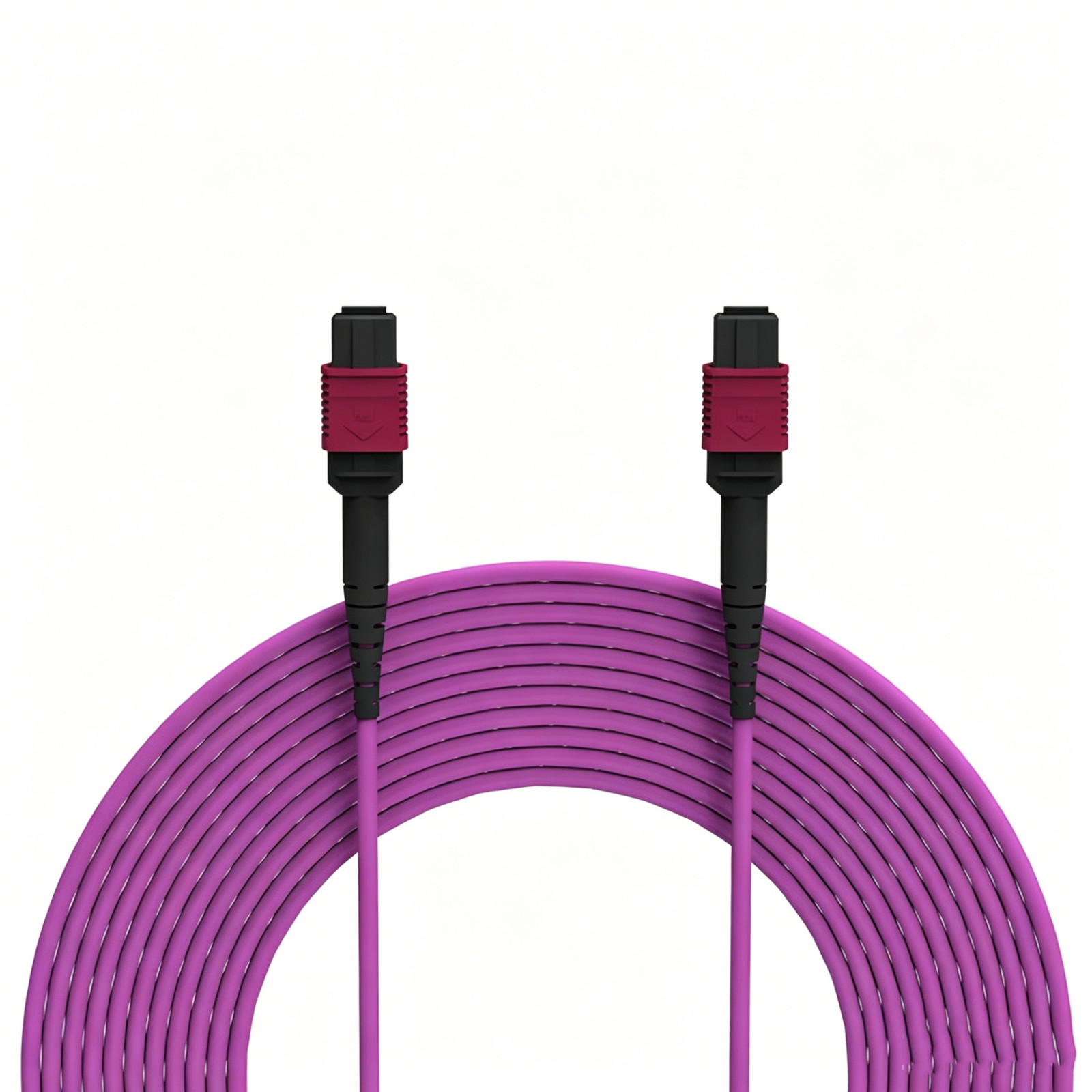 MPO Fiber Cable OM4 50/125 Multimode 8 Fiber MPO Patch Cord Data Center Type B