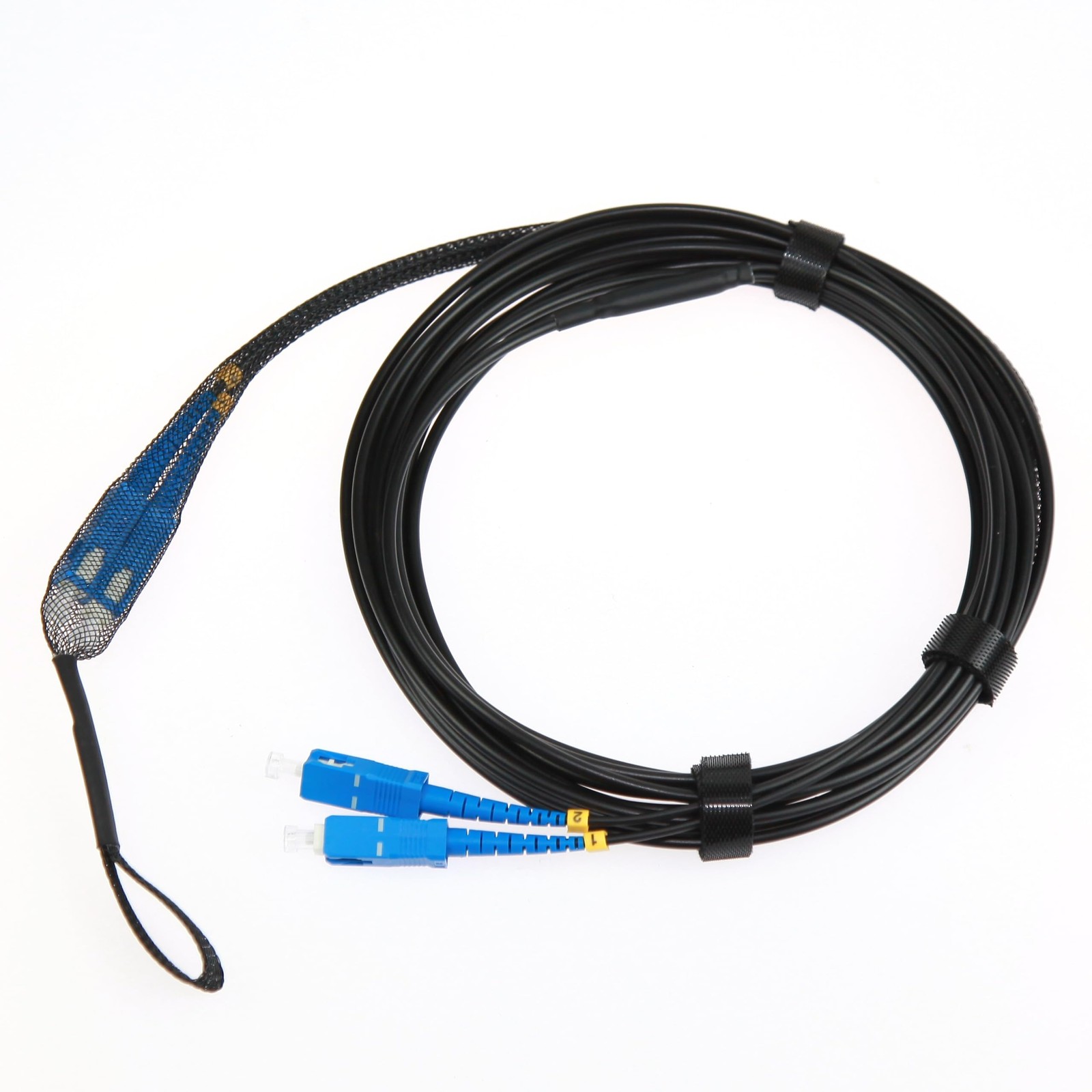 30ft Armored SC/UPC to SC/UPC Singlemode Duplex 9/125um Fiber Optic Jumper