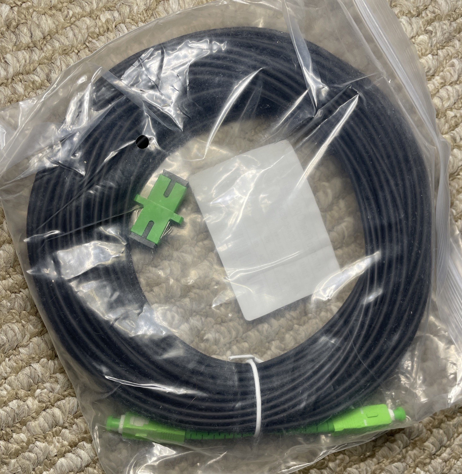 Armored Fiber Optic Patch Cord 3.0mm LSZH SC/APC-SC/APC SX SM 25M