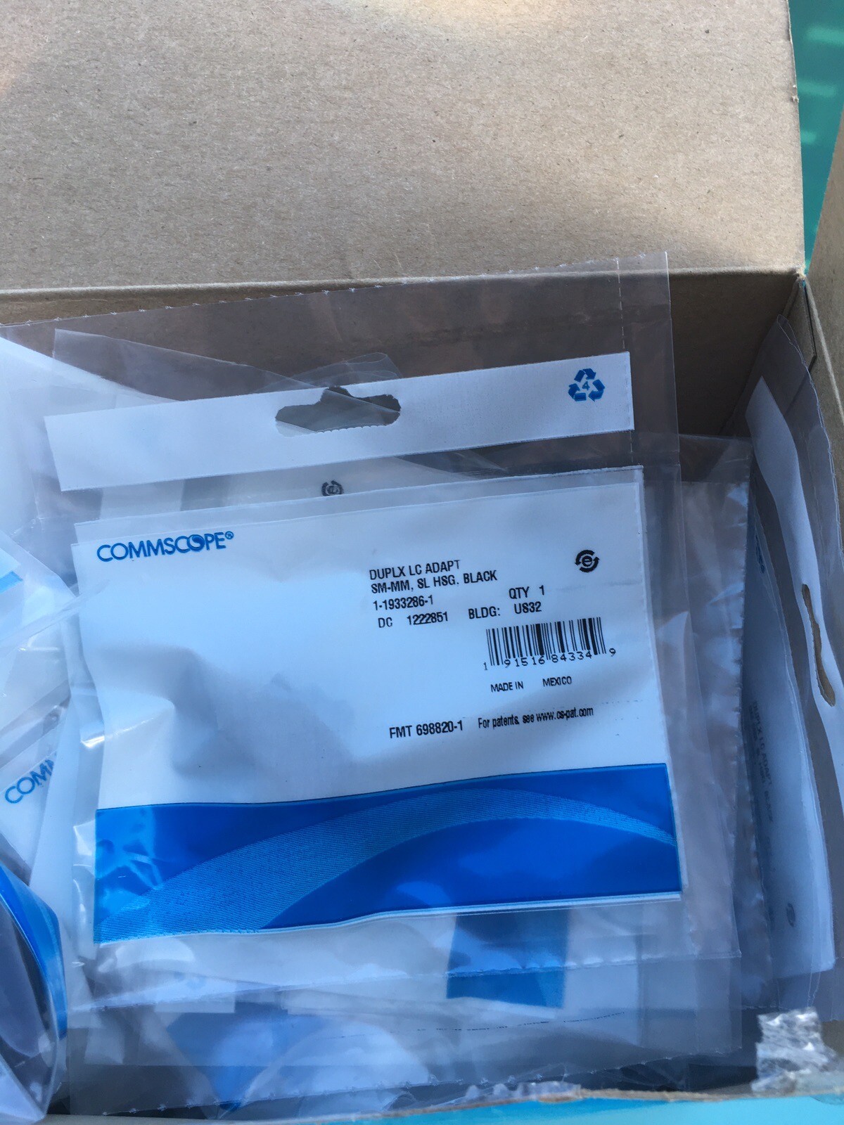 25x Commscope 1-1933286-1 Fiber Optic Insert Adapter LC duplex single/multimode