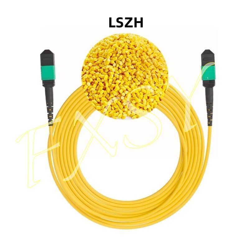 1-100M MPO Male to MPO Male APC UPC 8 12 Core OS2 SM Optic Fiber Patch Cord lot