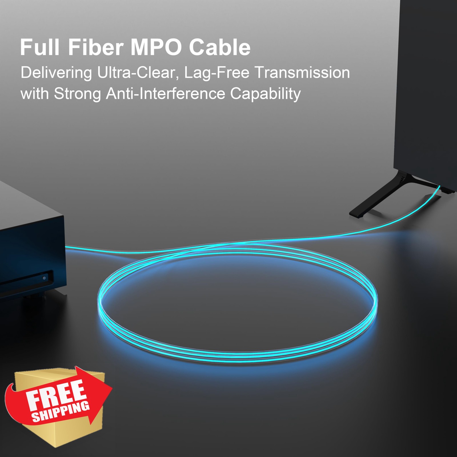 RUIPRO 3FT MPO M/F Fiber Optic Armored Cable