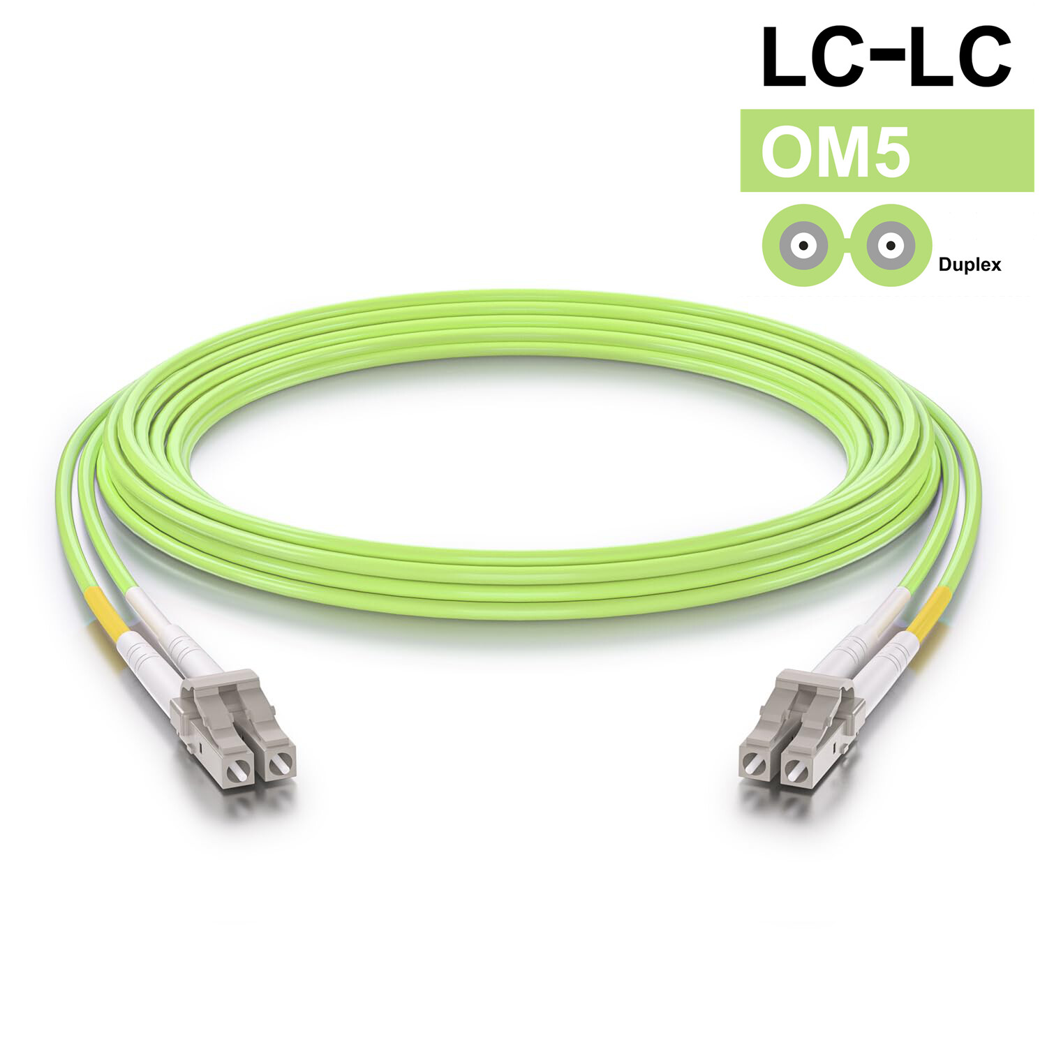 OM3 OM4 OM5 OS2 LC to LC Fiber Optic Patch Cable, Duplex LC MMF SMF Cable 1-40m