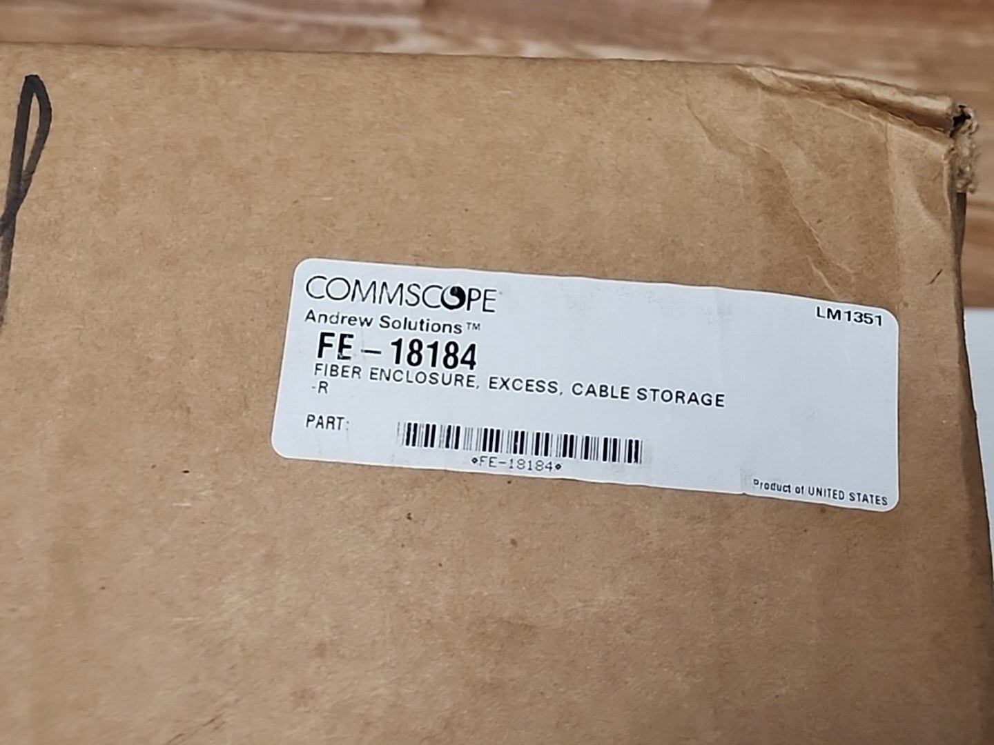 COMMSCOPE ANDREW FE-18184 FIBER ENCLOSURE EXCESS, CABLE STORAGE