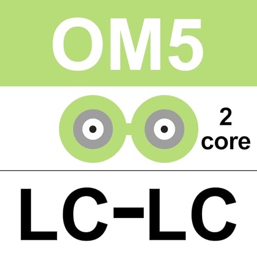 20M OM5 LC to LC Fiber Patch CableG/0G/40G/00G Multimode 20m(66ft) 1 OM5-LC-LC