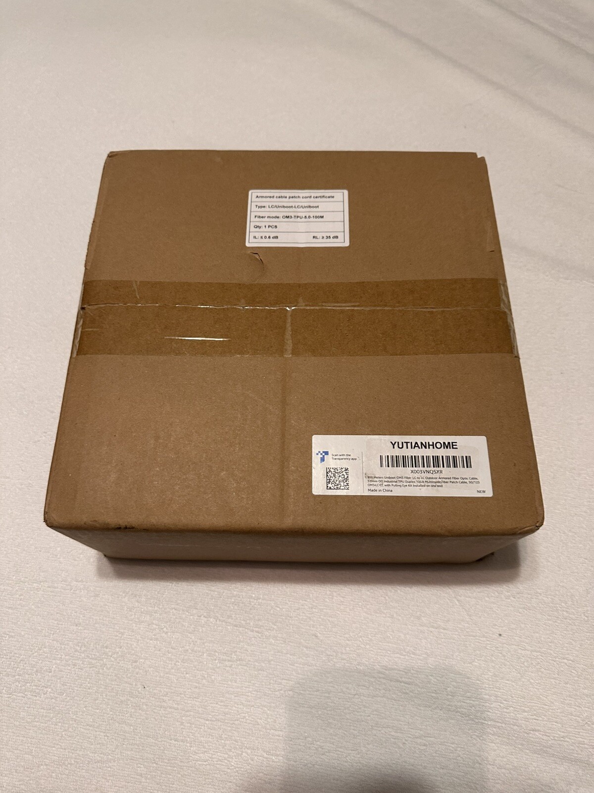 yutianhome 100 meter om3 outdoor armored fiber optic cable Uniboot Connectors