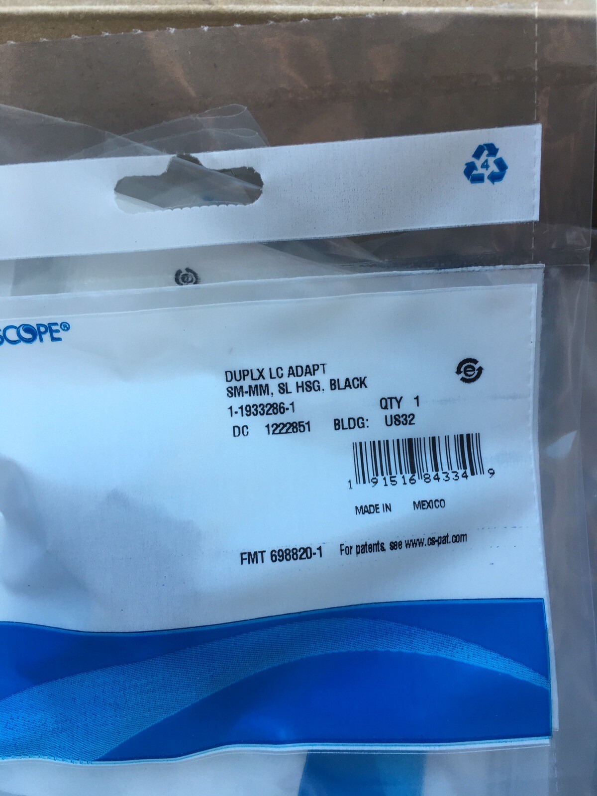 25x Commscope 1-1933286-1 Fiber Optic Insert Adapter LC duplex single/multimode