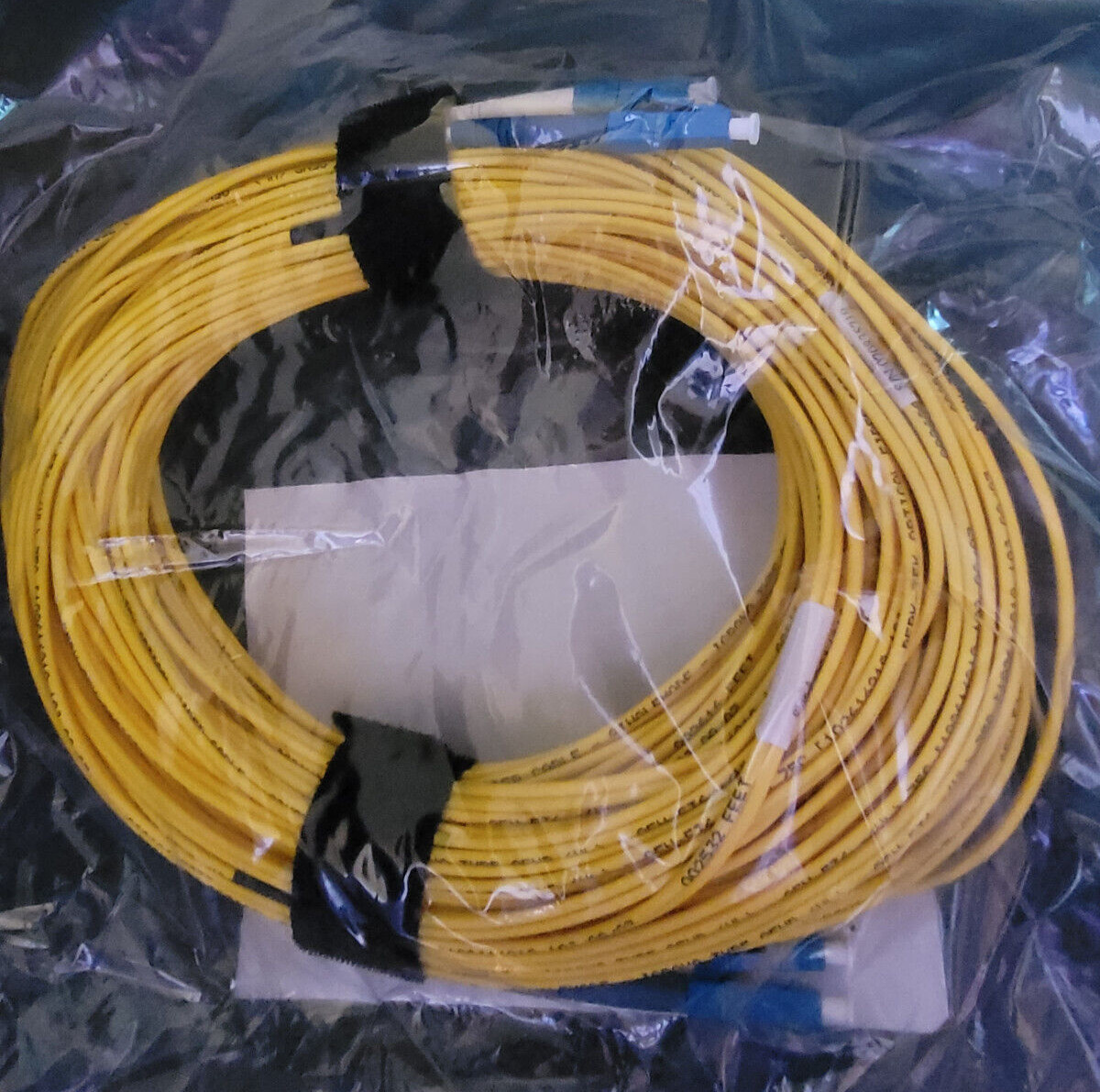 Lot of 3 – 30m/98.4ft LC-LC 2.0mm Singlemode duplex fiber optic jumper