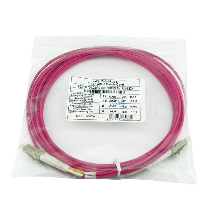HPE PremierFlex QK734A Compatible LC-LC Multimode OM4 Patch Cable 5 Meter