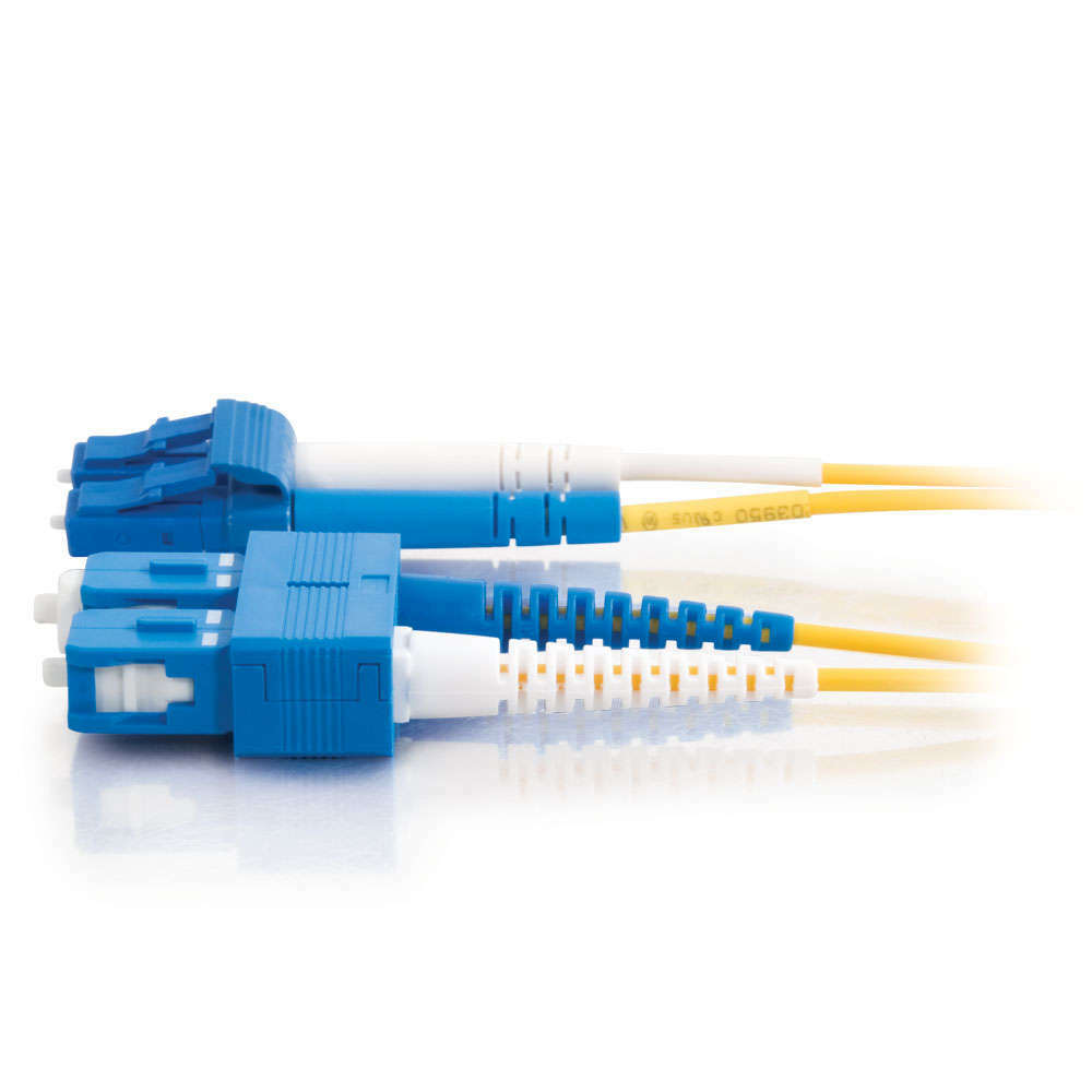 C2G 7M LC-SC 9/125 Duplex Single-Mode Fiber Cable – New