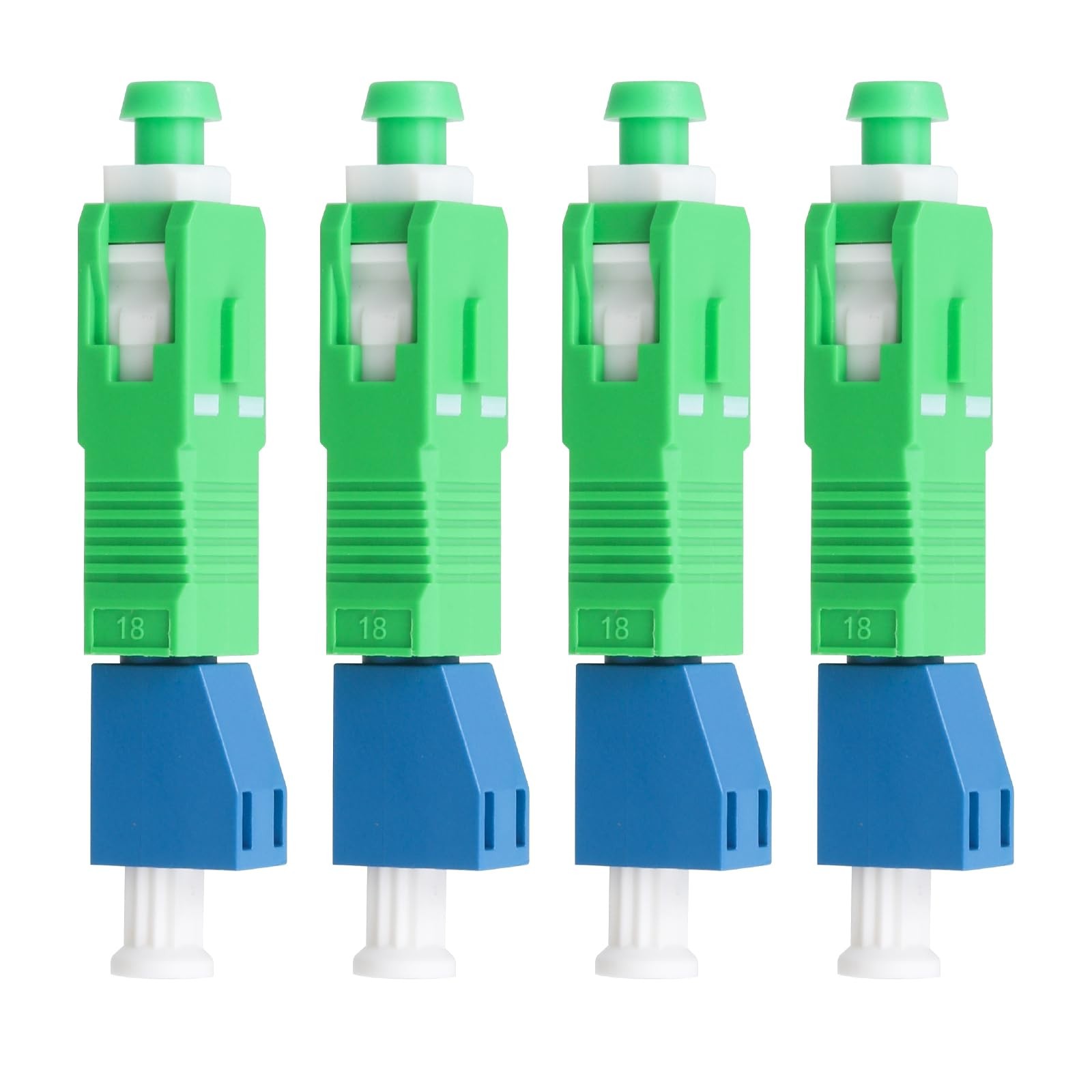 4 PCS SC/APC Male to LC/UPC Female Single Mode Hybrid Optical Fiber Adapter