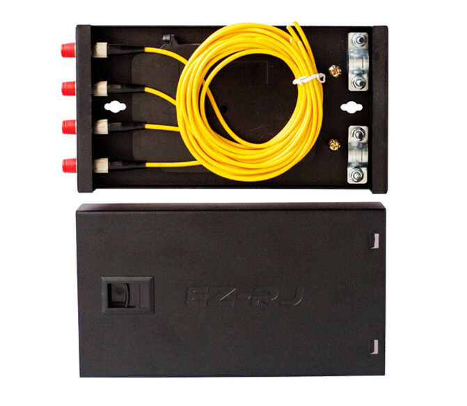 4-port FC fiber optic terminal box thickened 1.0MM including flange + pigtail