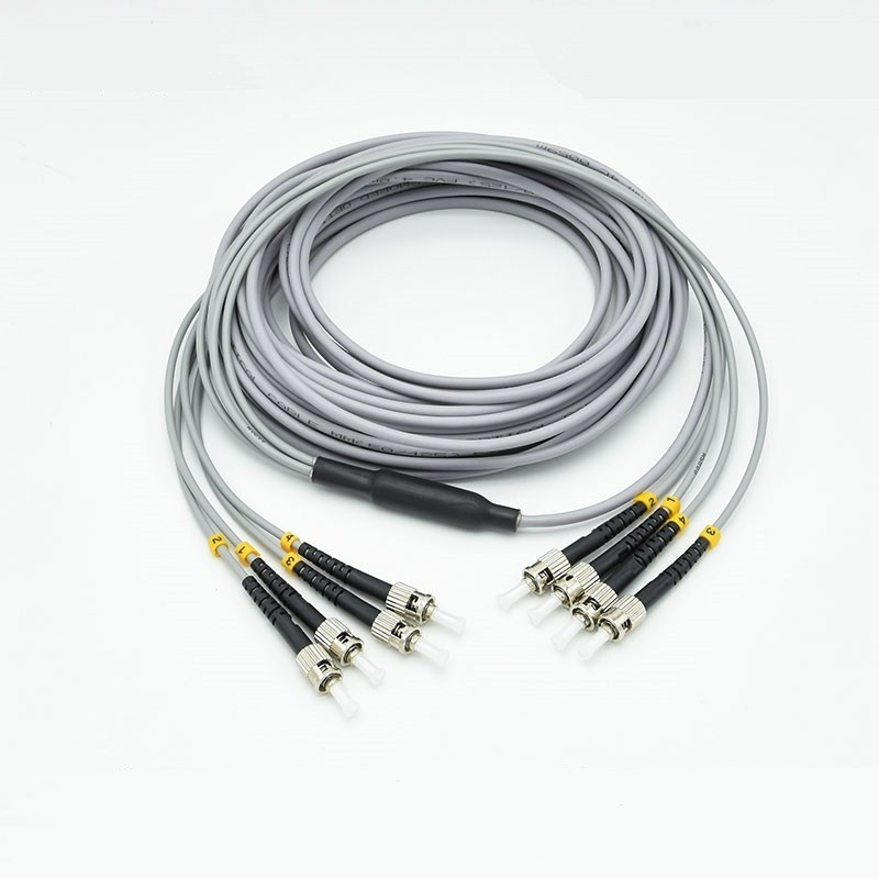 40~300M Armored LC/FC/SC/ST UPC MM 4Strand Fiber Optic Cable 62.5/125 Patch Cord
