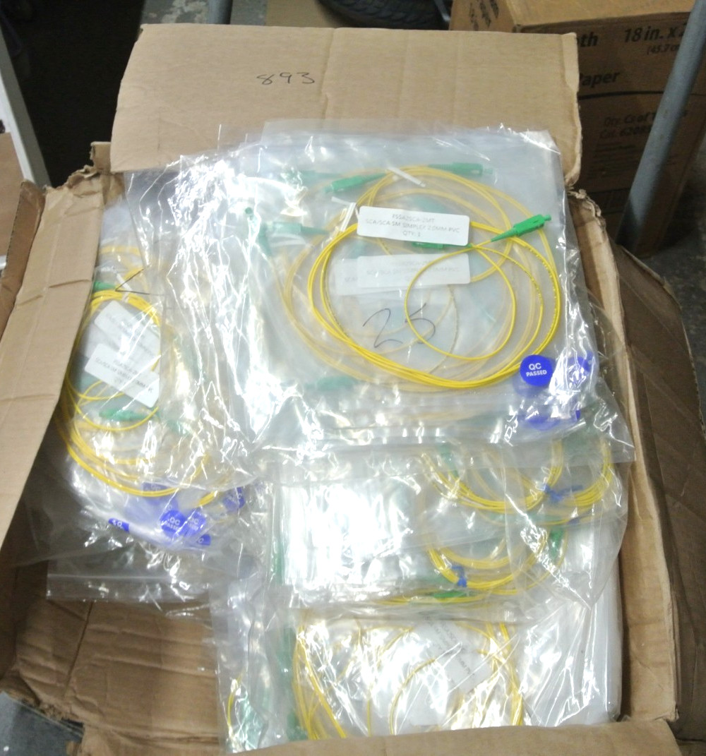 (893) 2m SC/APC-SC/APC Singlemode Simplex OFNR 2.0mm Fiber Optic Patch Cable