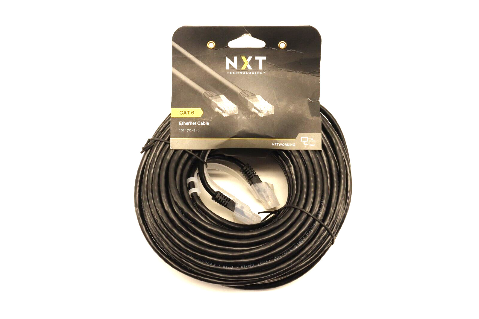 2x NXT TECHNOLOGIES CAT6 100ft/50ft Ethernet Cable & 2xDisplay Port to HDMI 6Ft