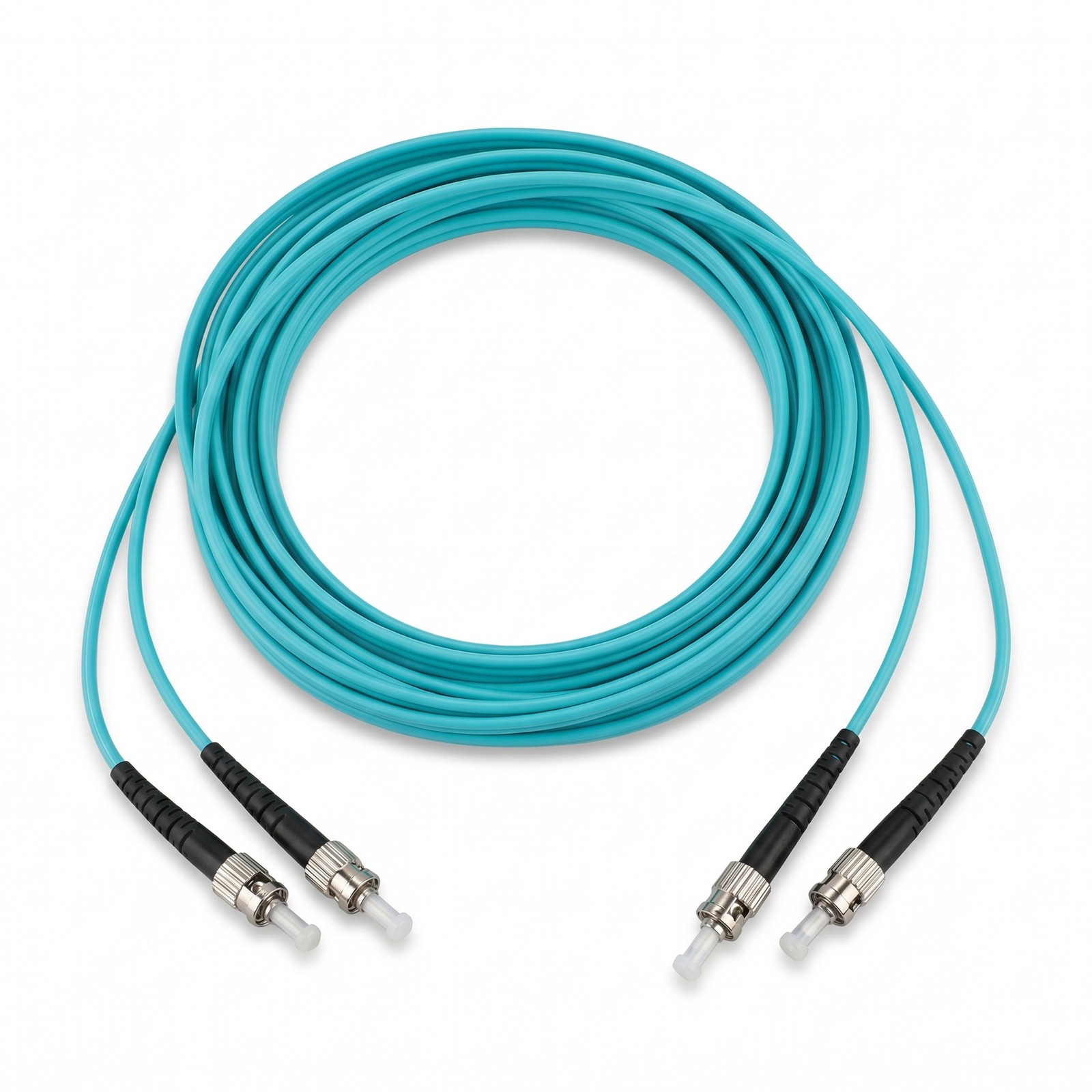 ST-ST Duplex Multimode OM3 10 Gigabit Fiber Optic Cable Patch Cord 164.04ft