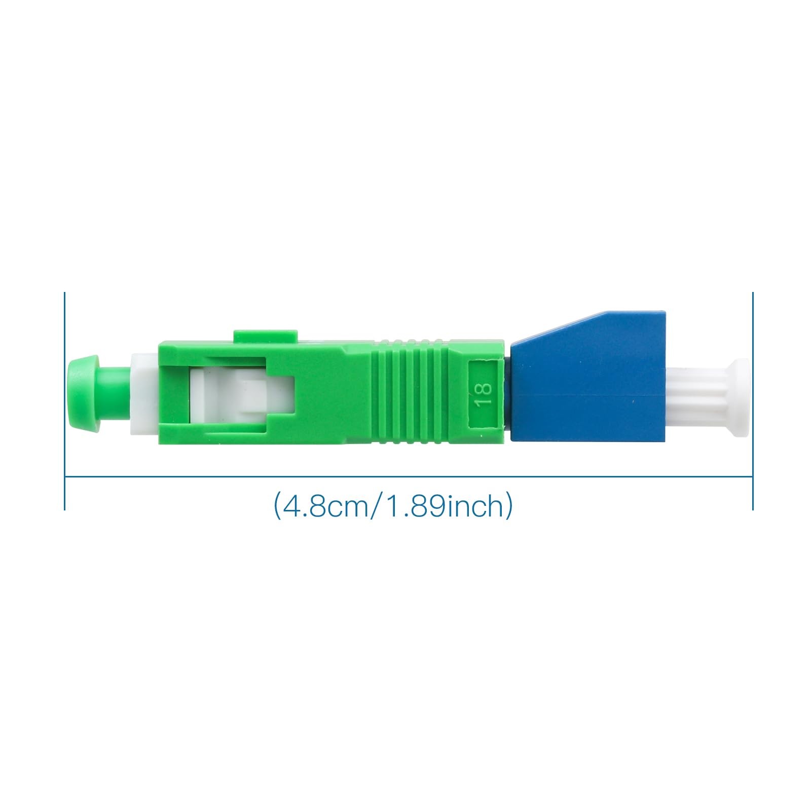 4 PCS SC/APC Male to LC/UPC Female Single Mode Hybrid Optical Fiber Adapter