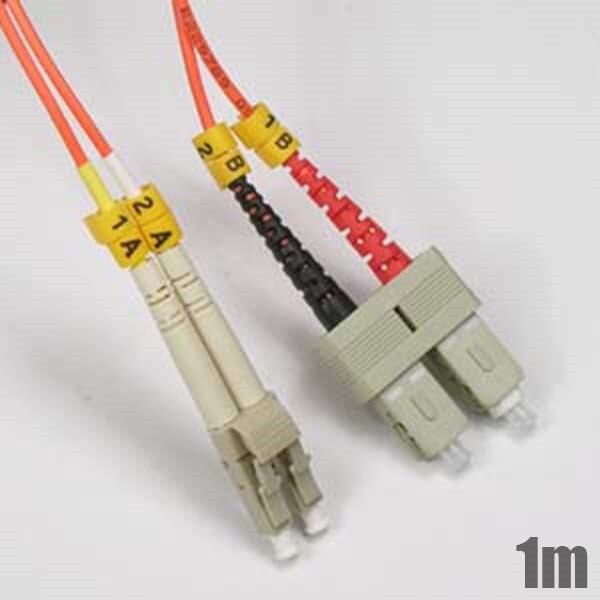 1M 3FT LC/SC 50/125 10Gb OM2 Duplex MultiMode Optic Fiber Optics Patch Cable