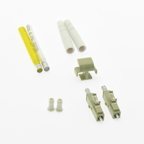 10 Pack of LC/UPC Multimode Duplex Connector 2mm Gray (10pack)
