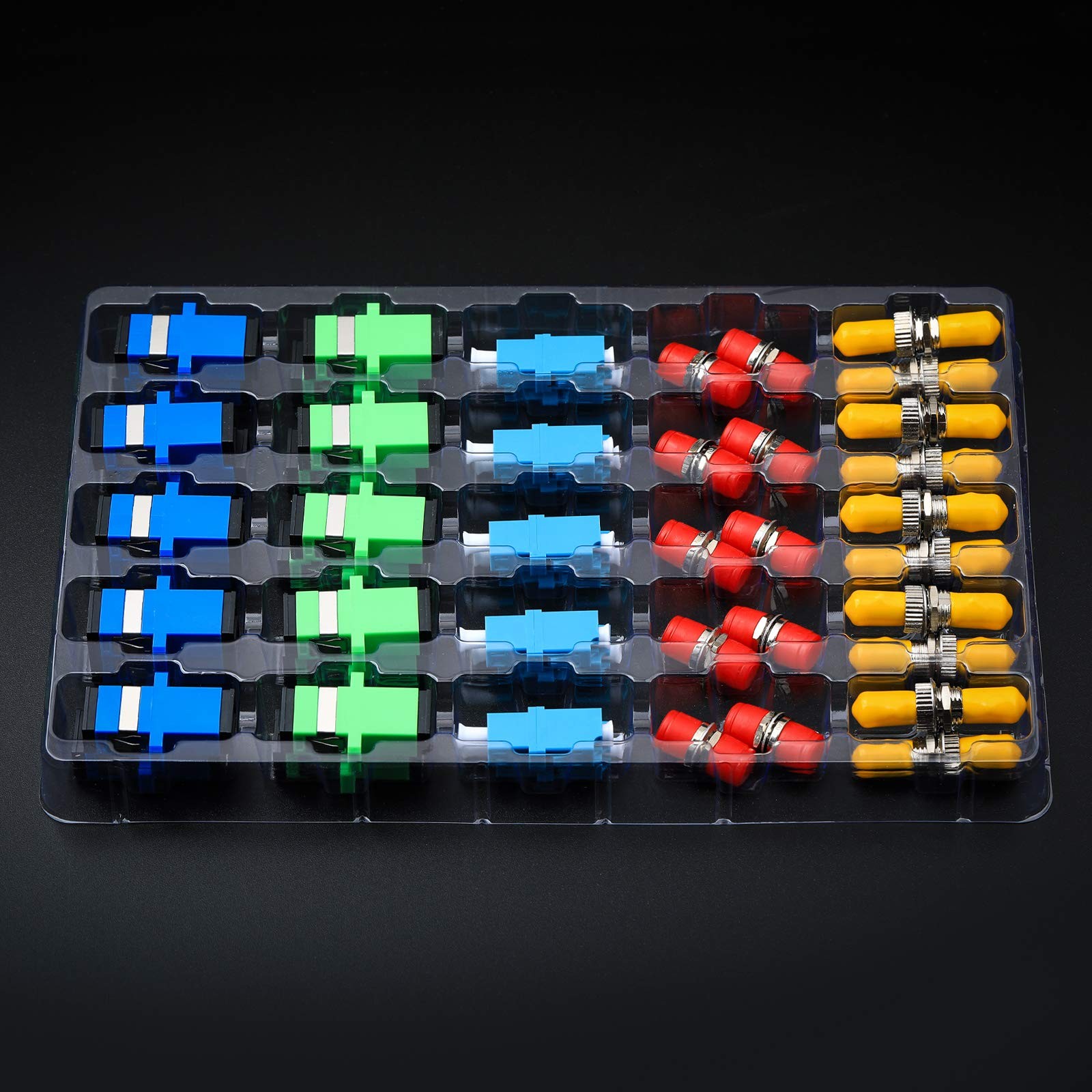 Fiber Optic Coupler Kit For SC/UPC SC/APC FC LC ST Adapter Cables 50 PCS Lot