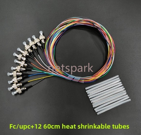 12 Fiber FC/ST/SC/LC UPC/APC G657A 1m SingleMode Bunch Fiber Optic SM Pigtail