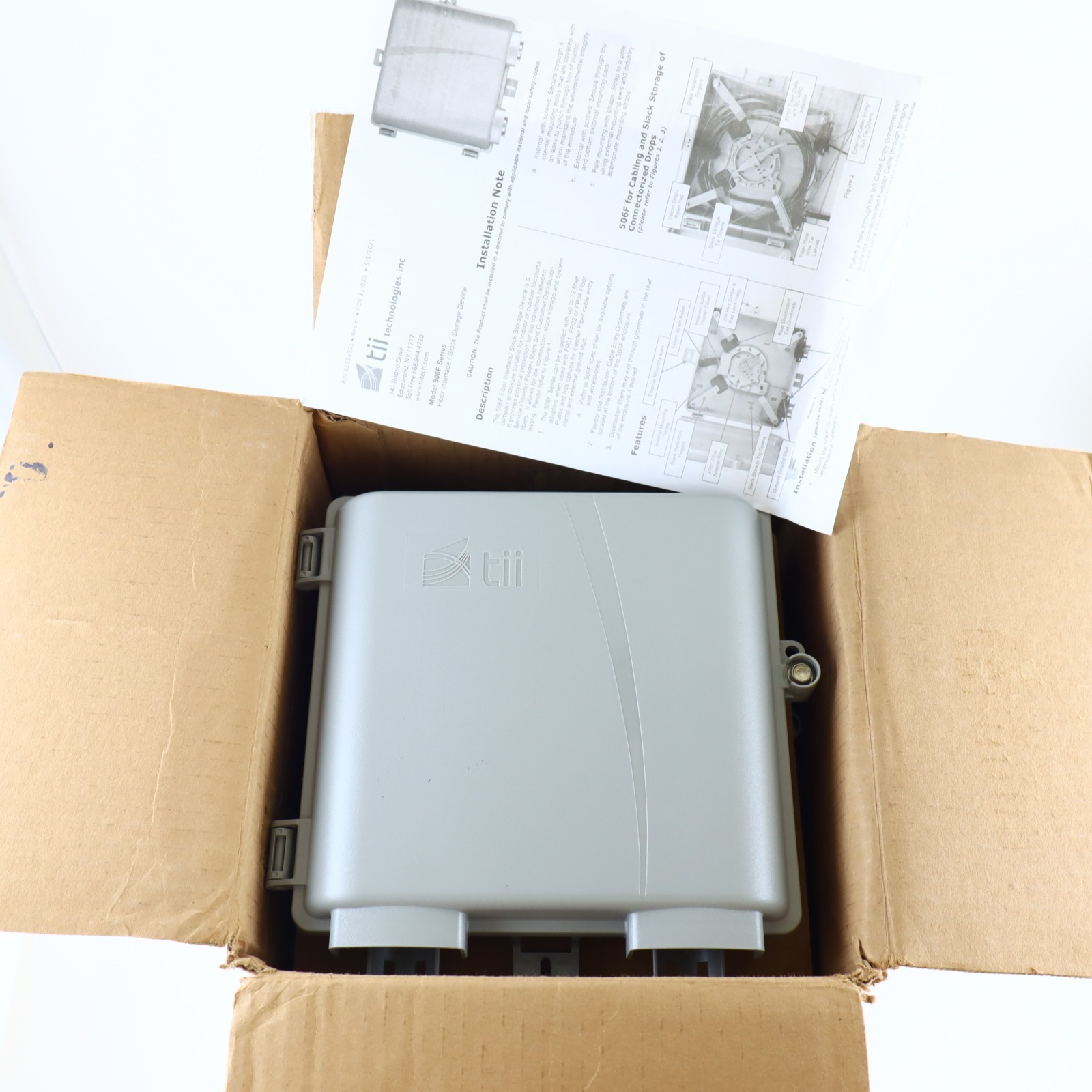 *Lot of 5* Tii 506F-01-01-01-N SC/APC Fiber Optic Interface Device Enclosures