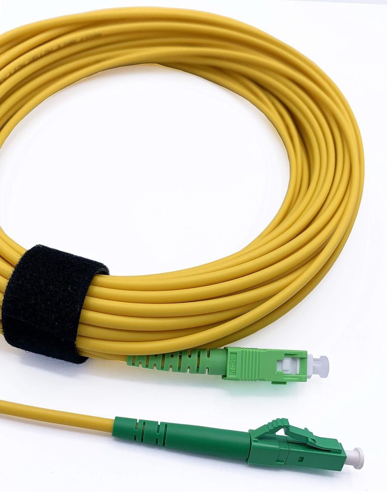 50m SC/APC to LC/APC Single-Mode Simplex Fiber Optic Cable 9/125 μm LSZH