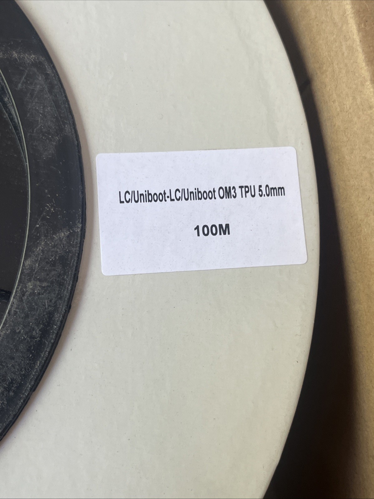 330Ft Outdoor Armored LC-LC Fiber Patch Cable, Duplex Multimode 40Gb OD-5mm