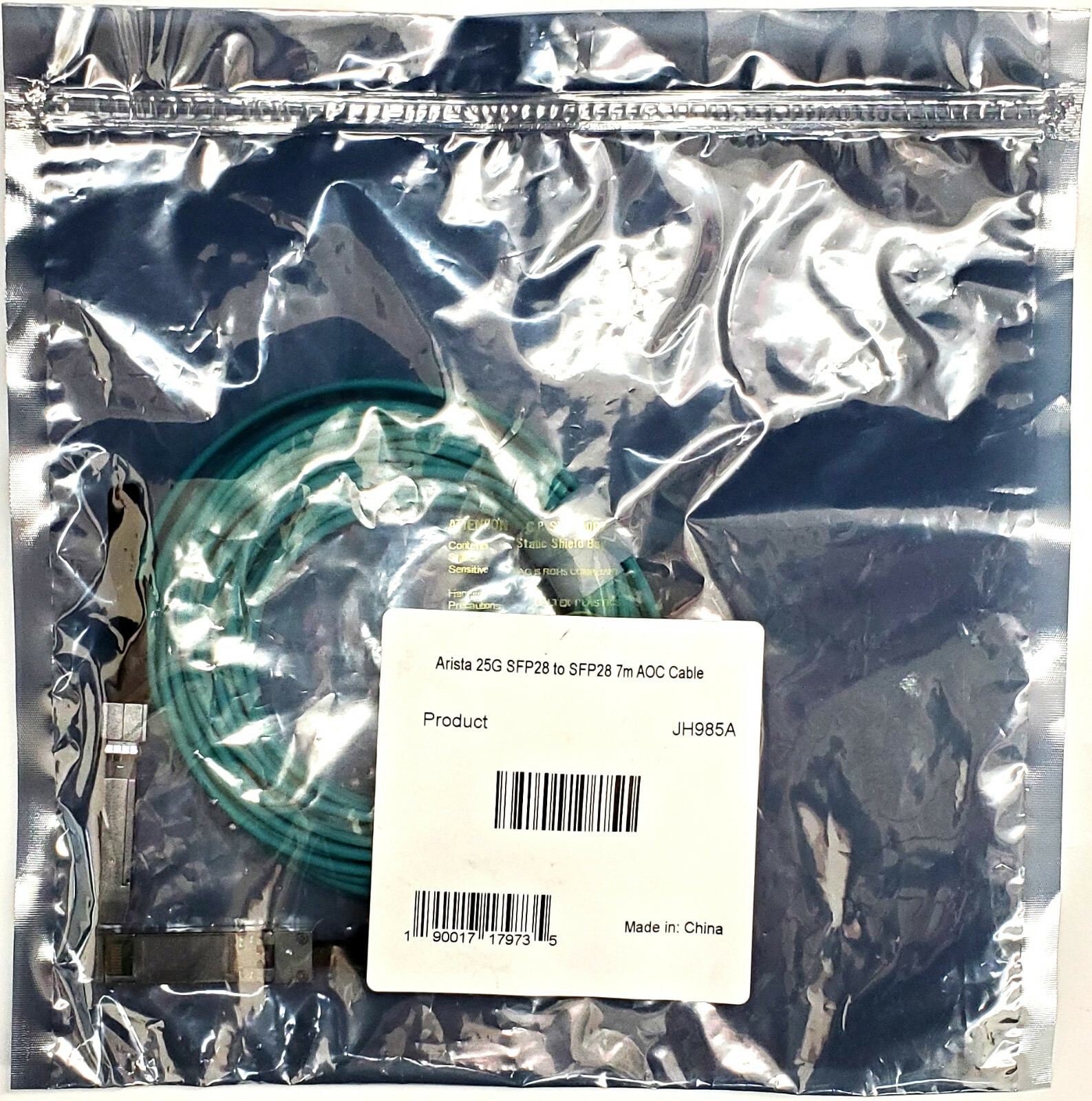 Arista 25GbE SFP28 7M Active Optical Cable AOC-S-S-25G-7M