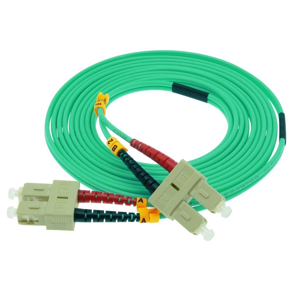 2M 6FT SC to SC 10Gbps OM3 Duplex 50/125 Fiber Optic Optical Cable Cord Jumper