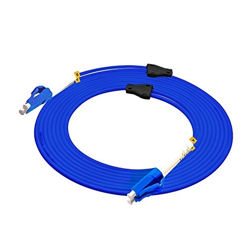 100ft 30m LC To LC Indoor Armored Duplex 9/125 SM Fiber Optic Patch Cable