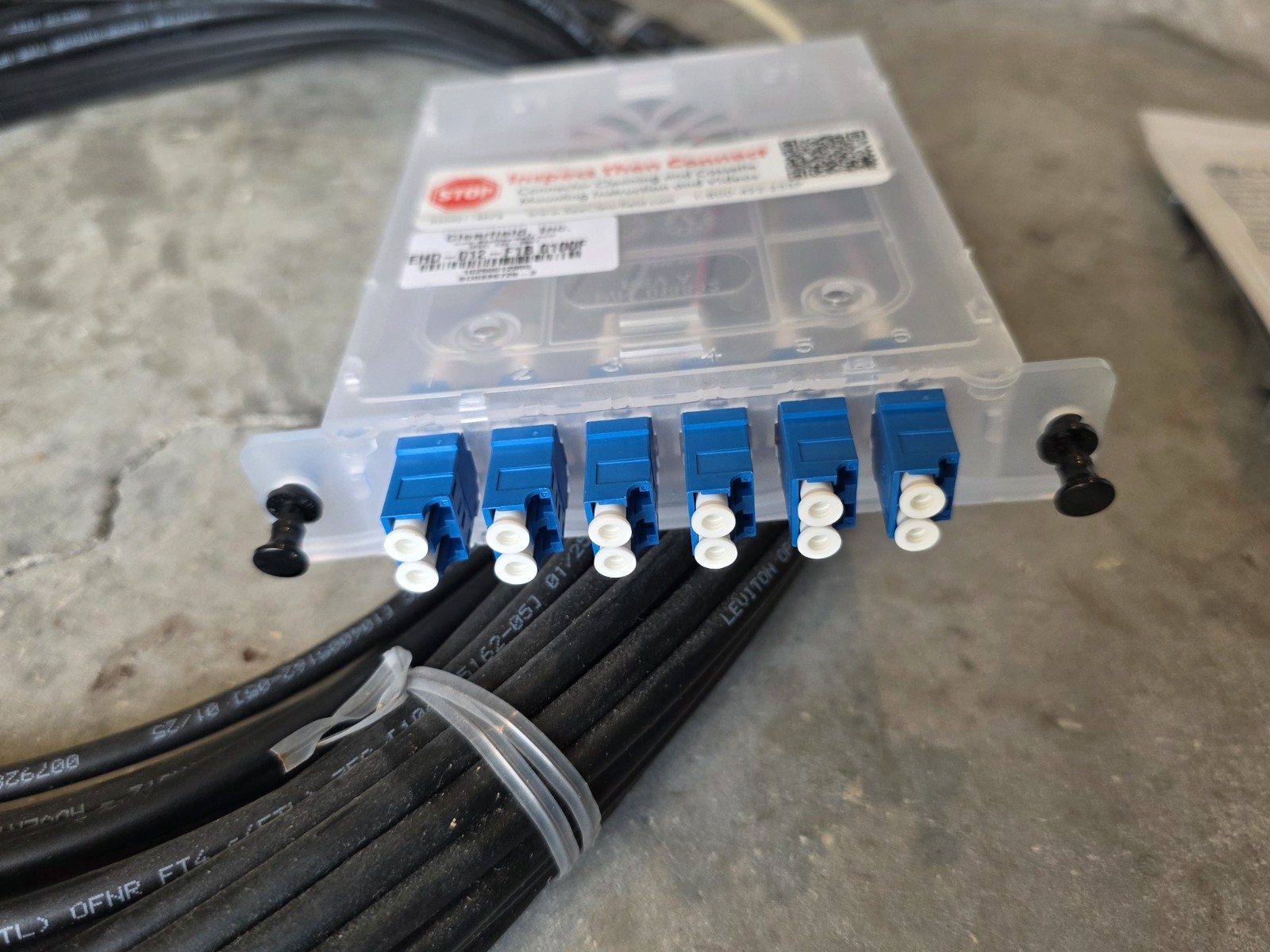 NEW Clearfield OB1-012-ETA-ZZZ 100FT 12-Fiber Singlemode LC/UPC OSP Pigtail