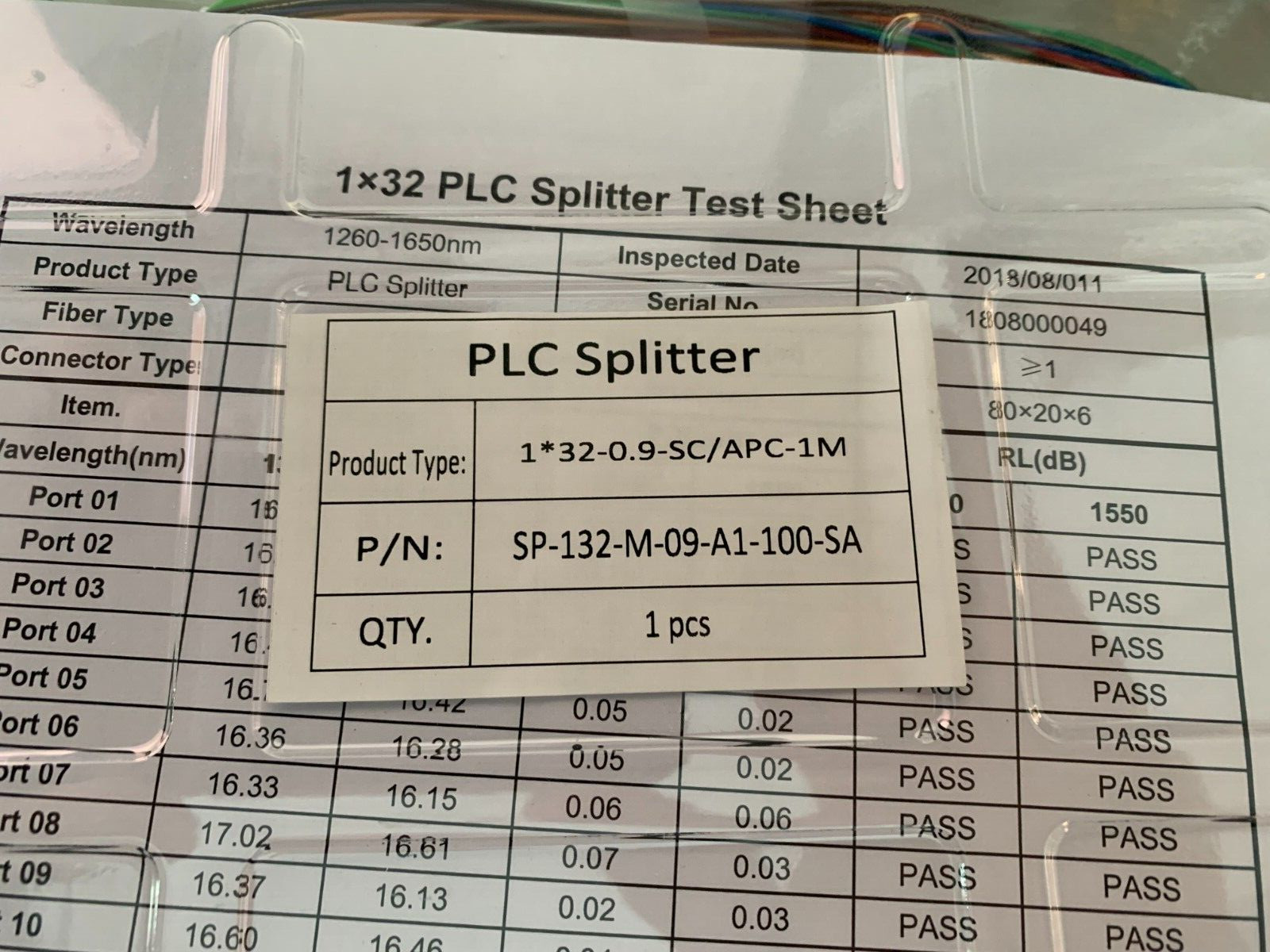 Passive PLC Splitter Field Unit, 1×32 Standard SP-132-M-09-SC/APC-1M